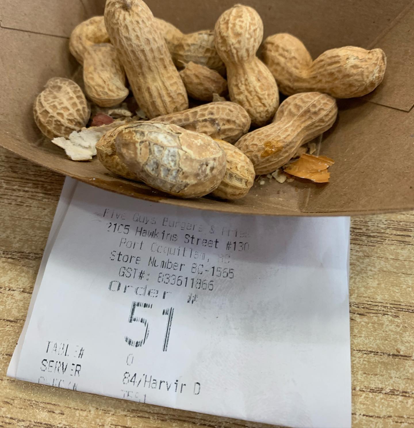 Daughter and I were talking about Area 51 on our way to lunch.

We get to @fiveguys and this is our order number. Coincidence? I don’t think so!
.
.
.
#burgers #fiveguys #lunch #area51 #fries #delicious #nomnom